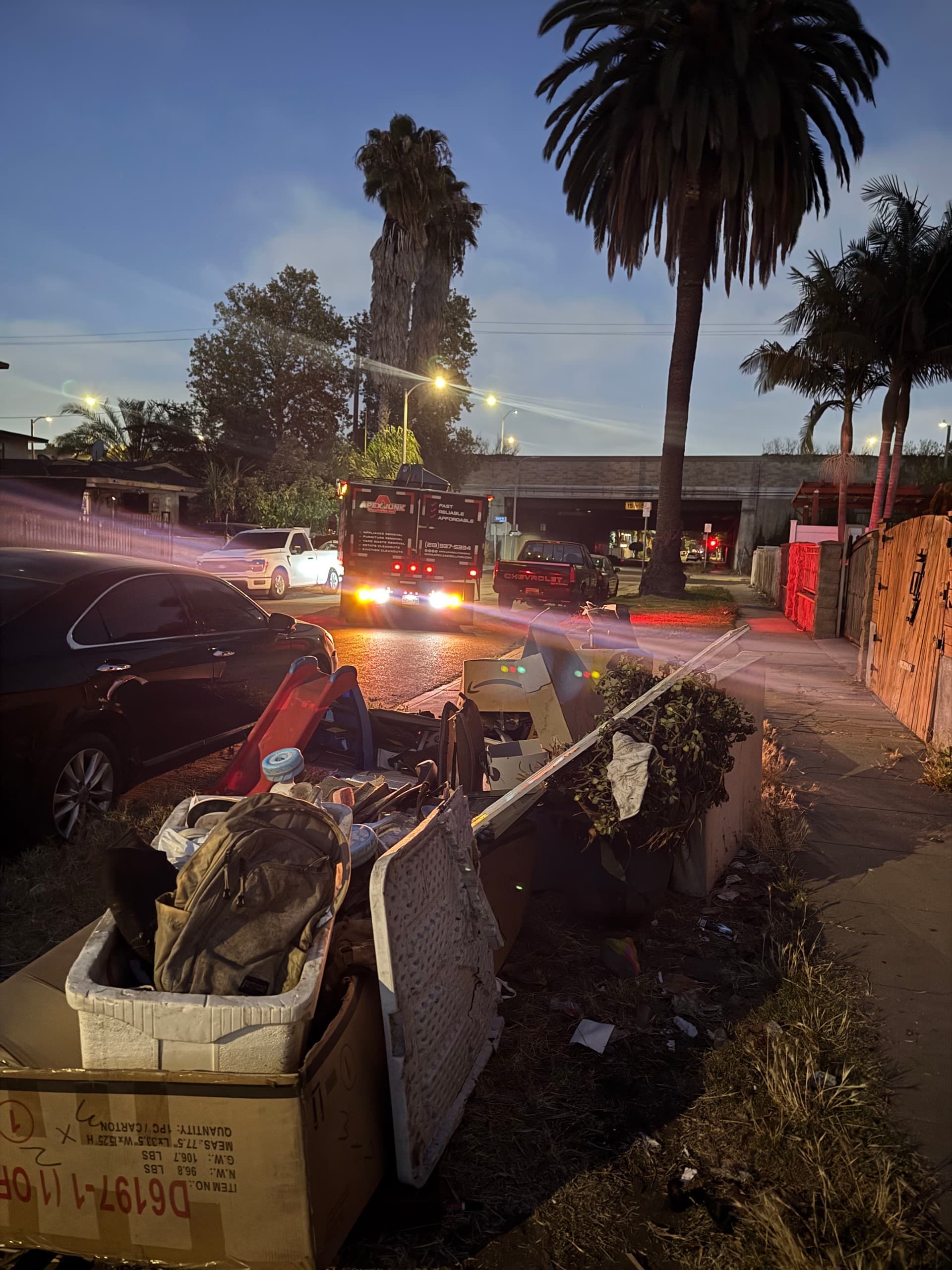 Gallery photos for Late Night Curbside Junk Removal in Los Angeles CA 90003: Image #2