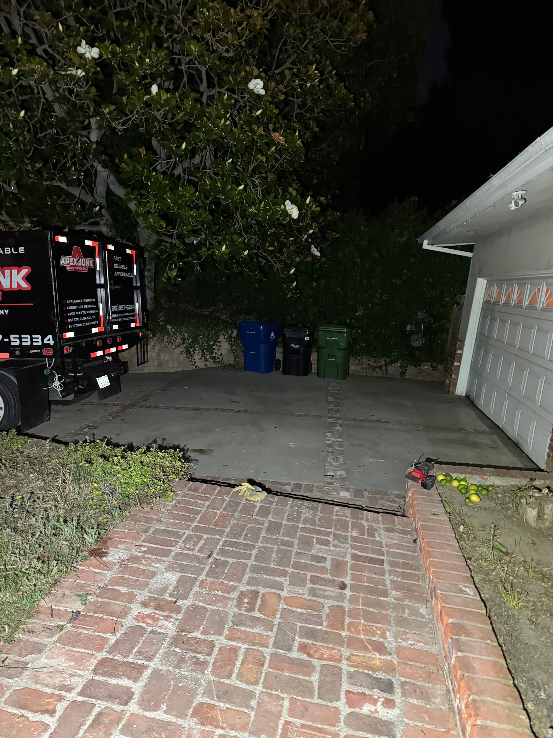 Gallery photos for Driveway Cleanup in Toluca Lake - Brush and Metal Gates Gone: Image #1