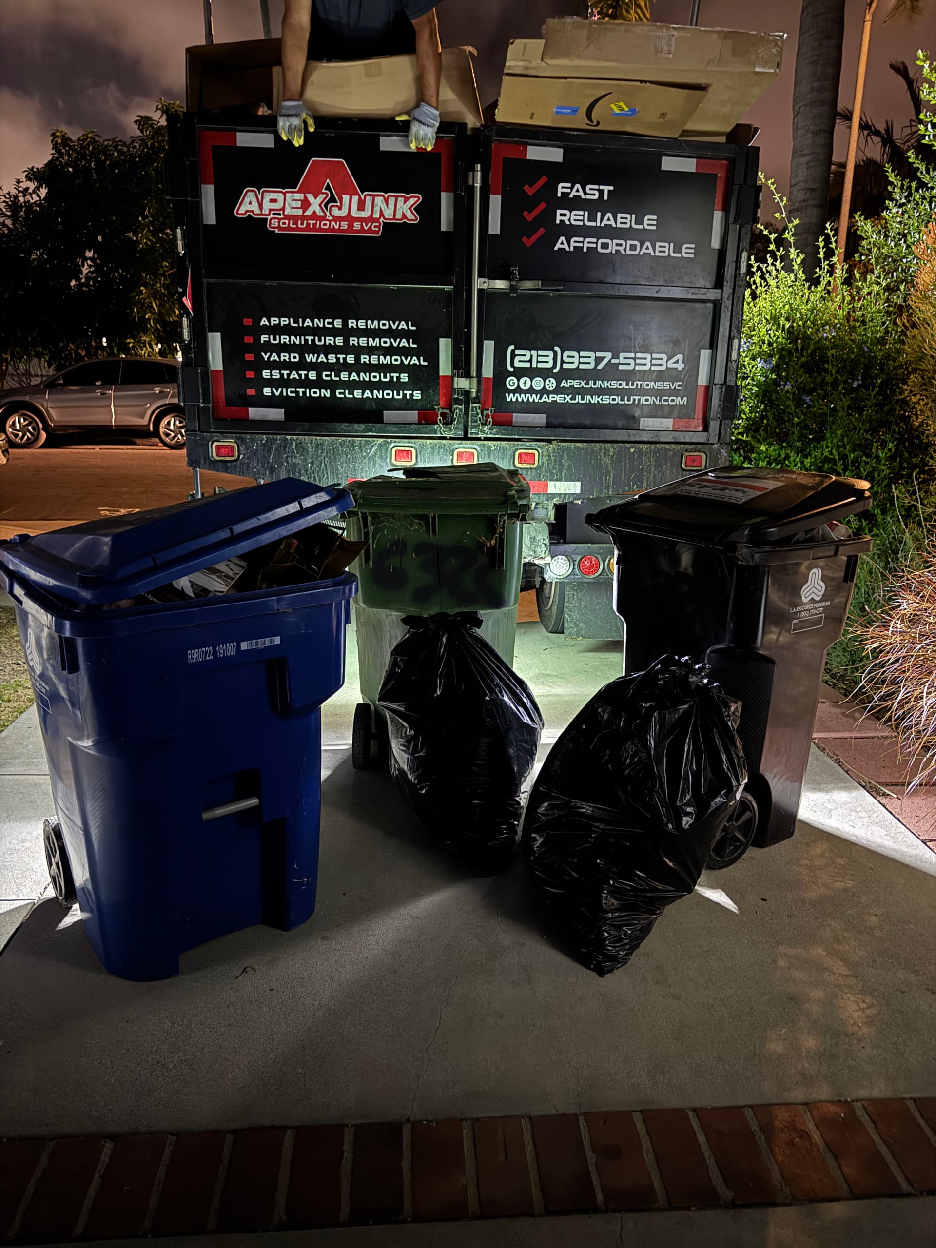 Bin Cleanout and Trash Removal in Hyde Park, Los Angeles image