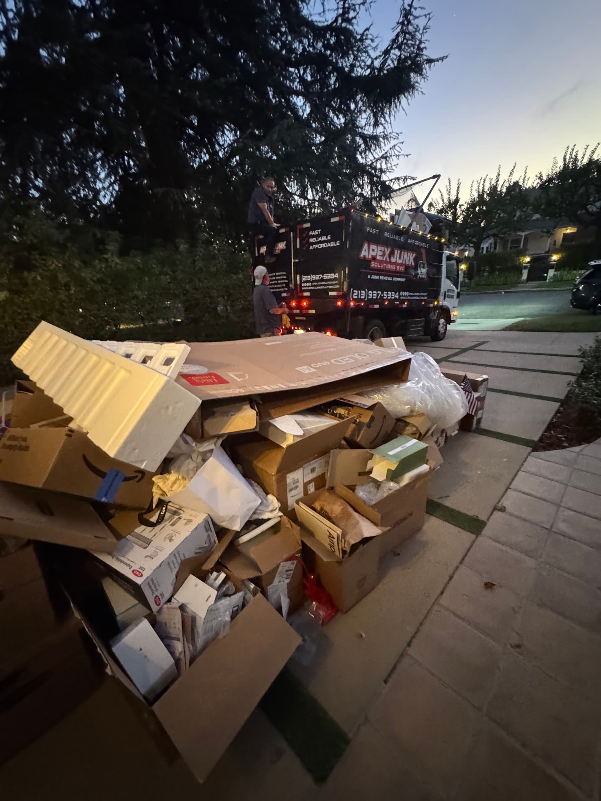 Late-Night Cardboard Box Removal in Westwood Los Angeles image
