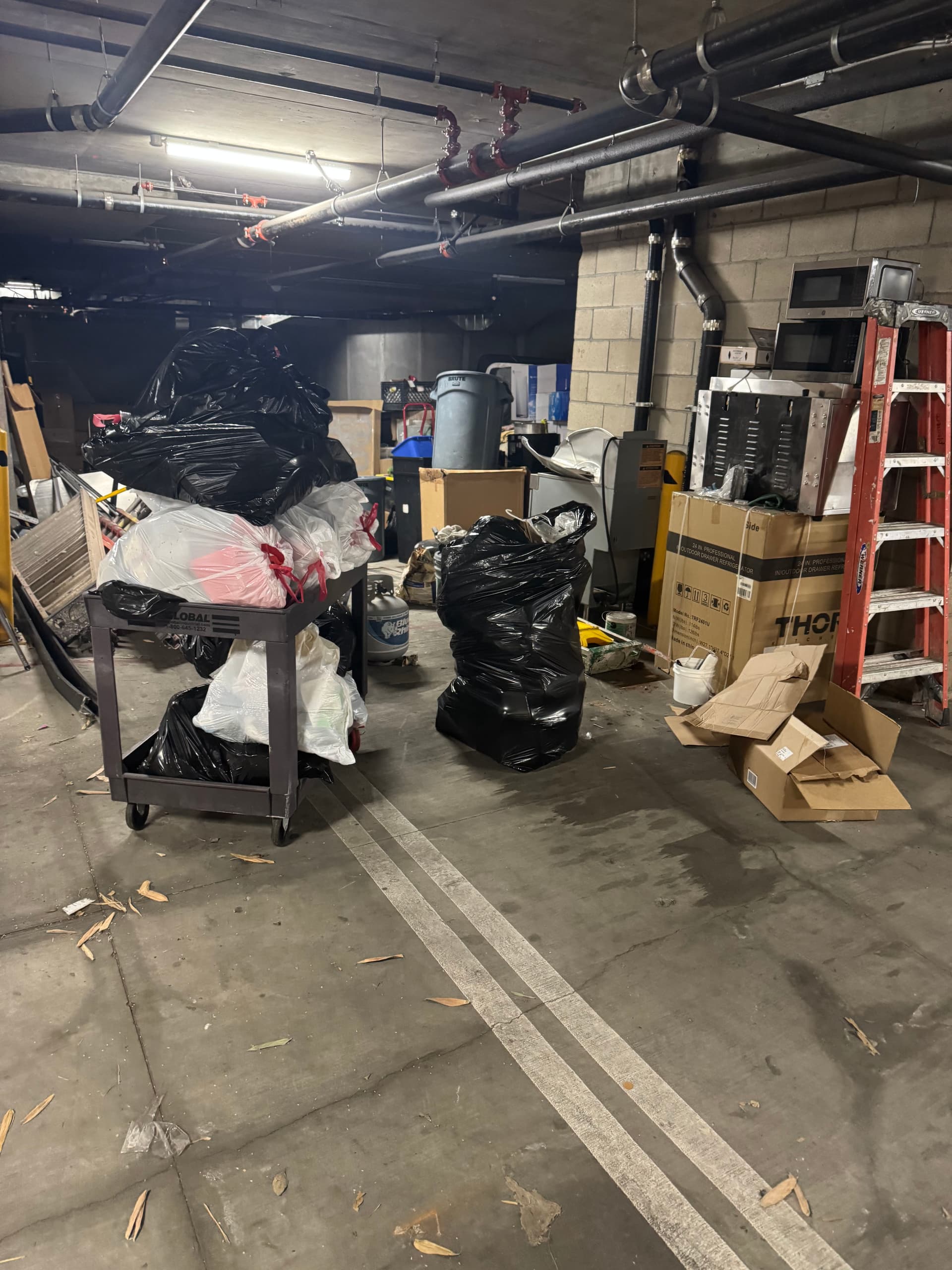 Underground Parking Cleanout in Hollywood CA image