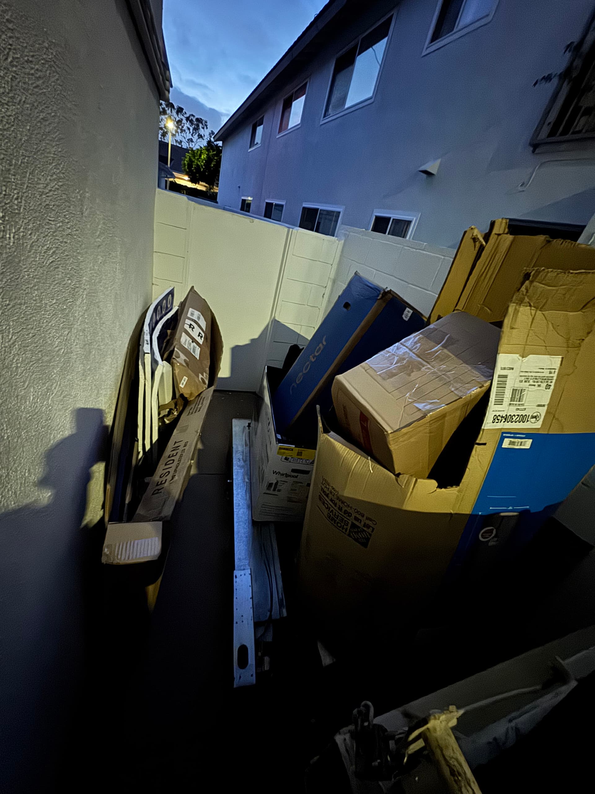 Gallery photos for Late-Night Dumpster Overflow Cleanup in Newport Beach: Image #1
