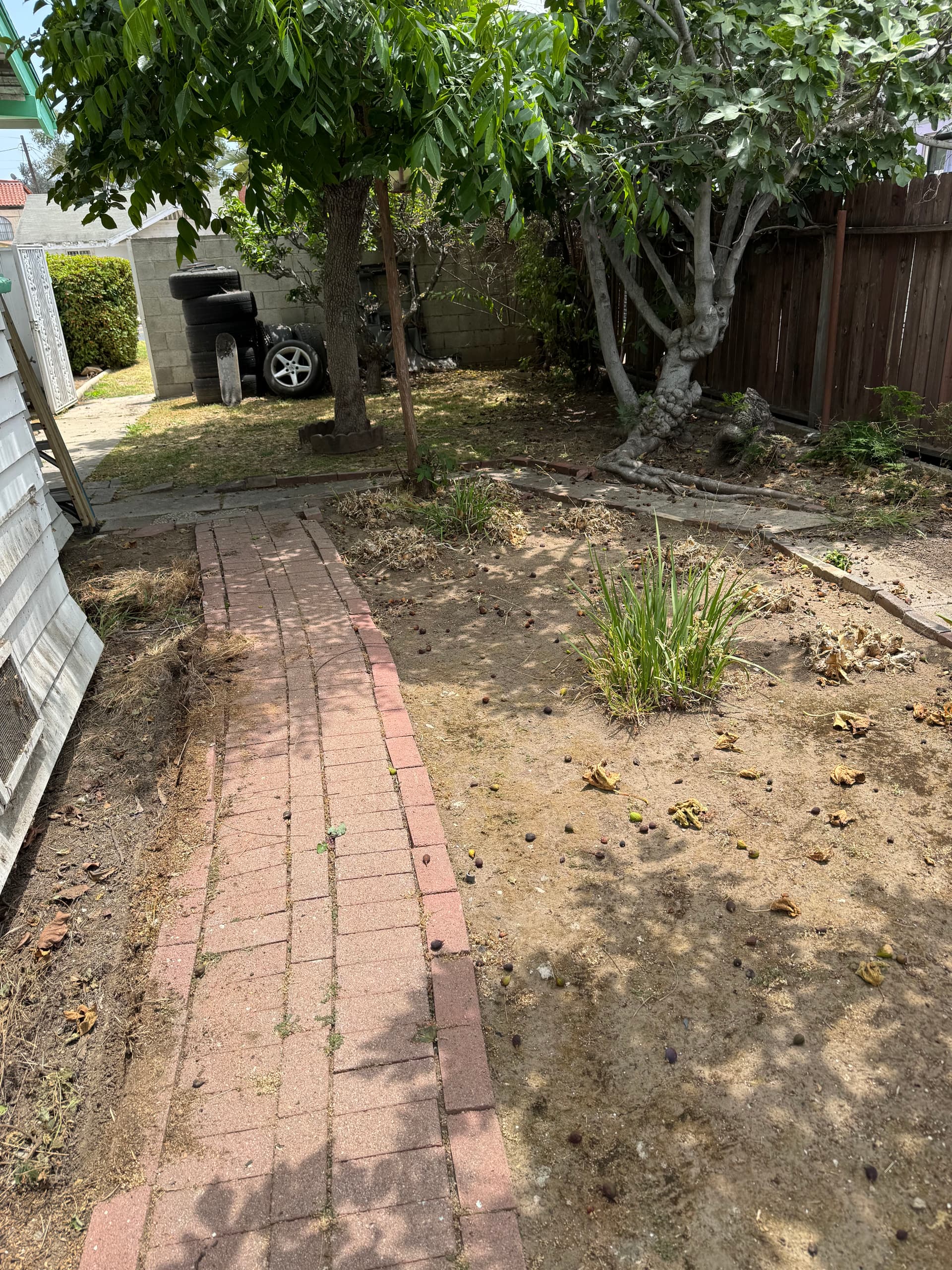 Gallery photos for Backyard Cleanout in Mid City Los Angeles Hauling Heavy Rotten Wood and Bulk Junk: Image #2