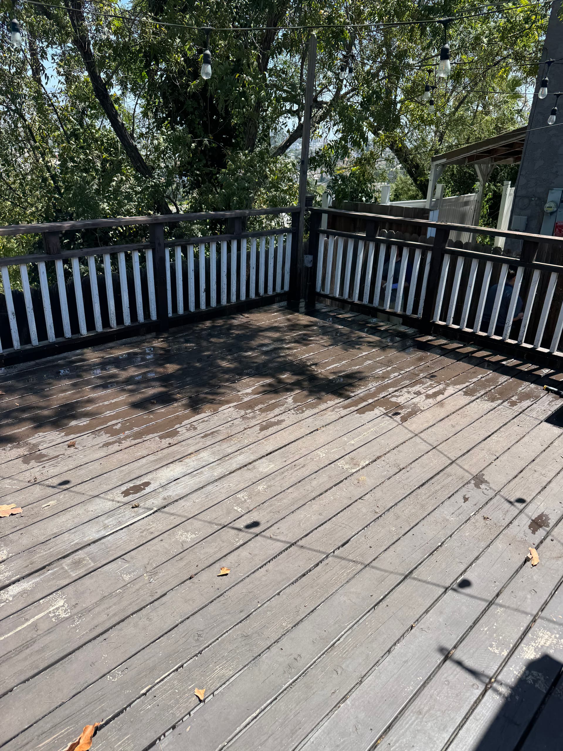 Gallery photos for Heavy Wooden Planter Removal on a Boyle Heights Deck with DTLA Views: Image #2